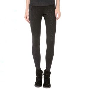 Michi black leopard print stardust leggings